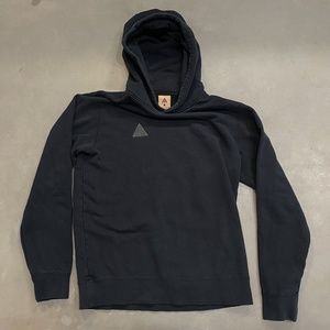 RARE Nike ACG Pullover Hoodie “Triple Black” Gray Men's Size Small [AT5500-010]